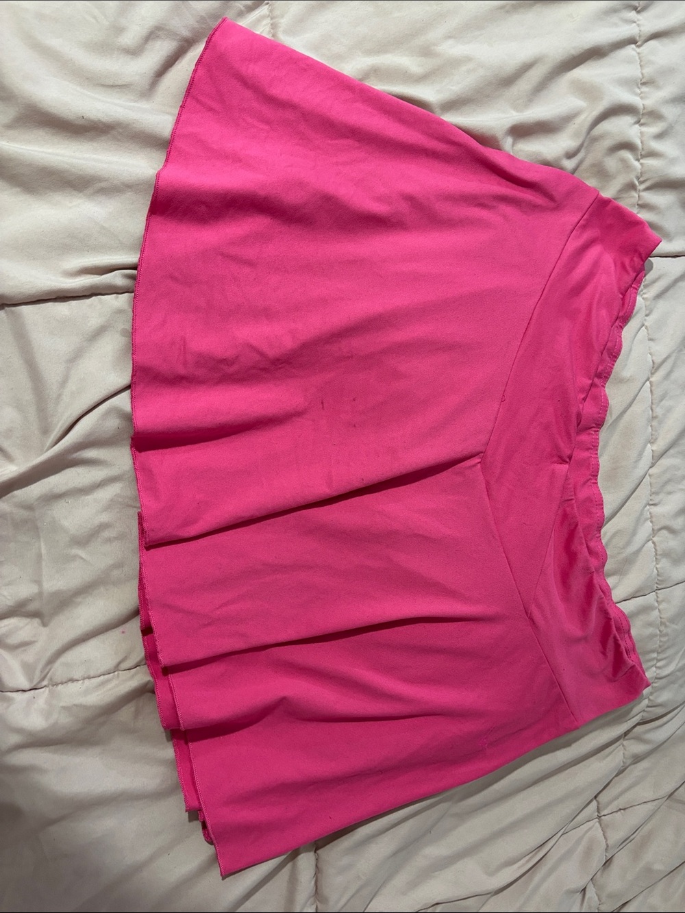 SHEIN Hot Pink Circle Skater Mini Skirt